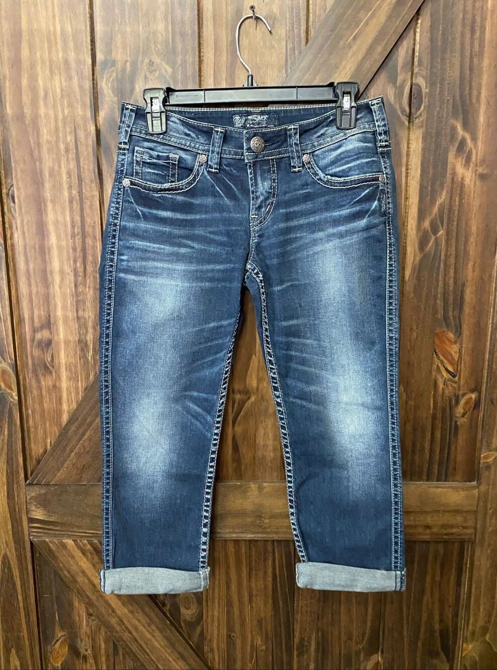 Silver Women Aiko Cropped Jeans Sz 27